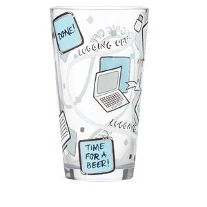 Lolita “Logging Off” Pint Glass